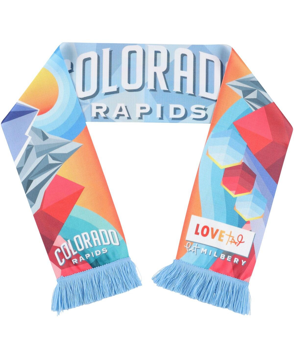 Shop Ruffneck Scarves Men's And Women's Colorado Rapids Jersey Hook Reversible Scarf In Blue