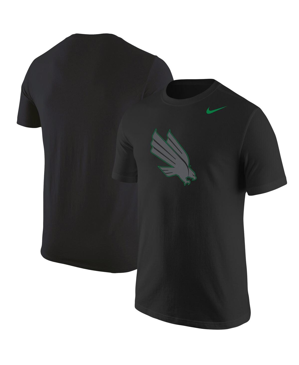 Shop Nike Men's  Black North Texas Mean Green Logo Color Pop T-shirt