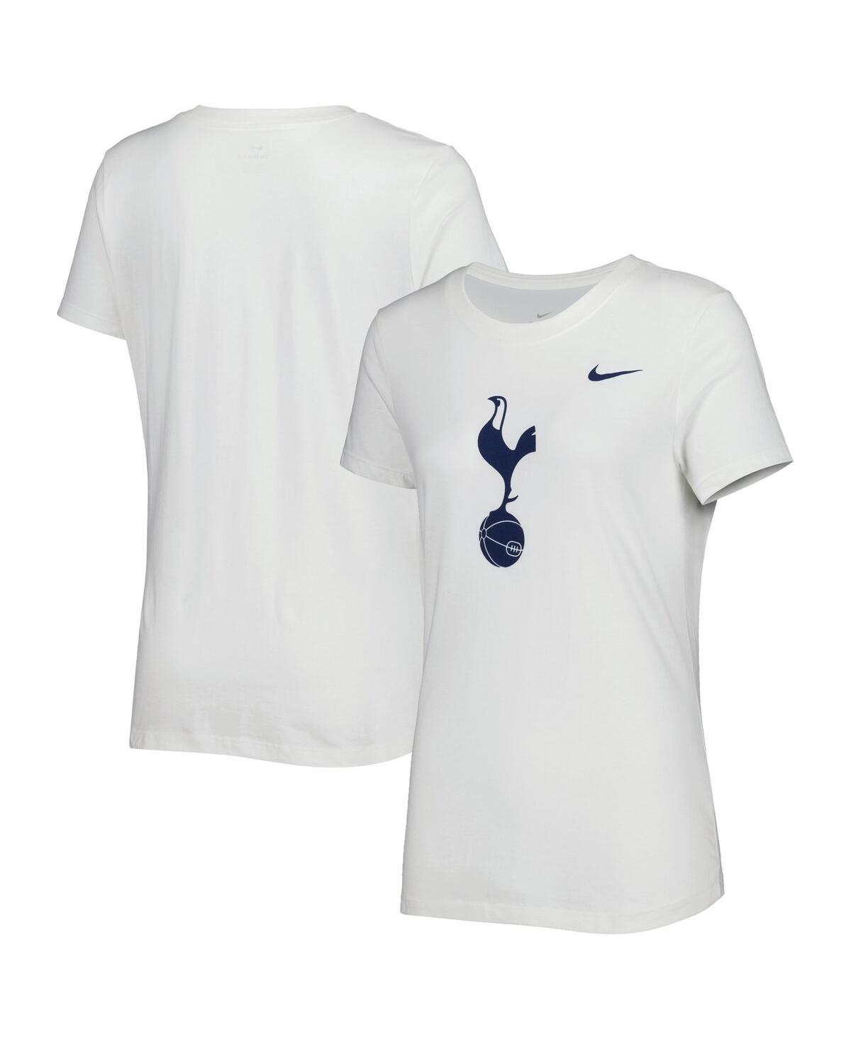 Shop Nike Women's  White Tottenham Hotspur Club Crest T-shirt