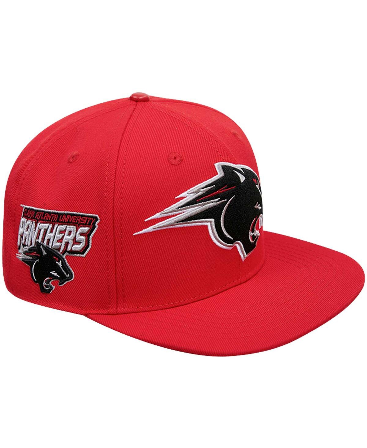 PRO STANDARD MEN'S PRO STANDARD RED CLARK ATLANTA UNIVERSITY PANTHERS EVERGREEN MASCOT SNAPBACK HAT 