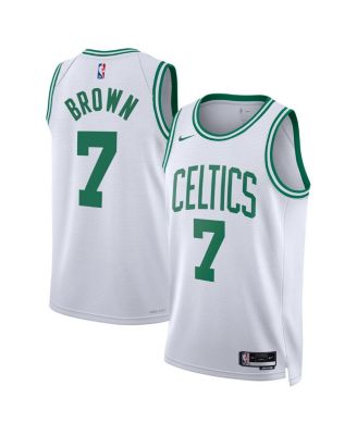 Men's and Women's Jaylen Brown White Boston Celtics Swingman Jersey - Association Edition