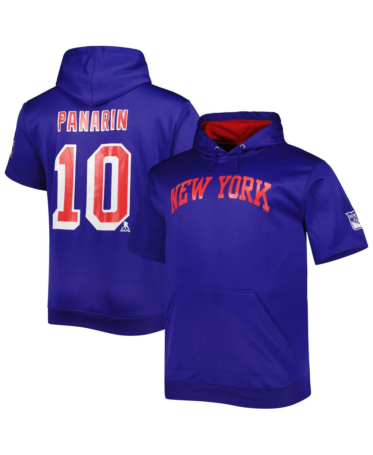 Fanatics Men's  Artemi Panarin Blue New York Rangers Big And Tall Name And Number Pullover Hoodie In Blue