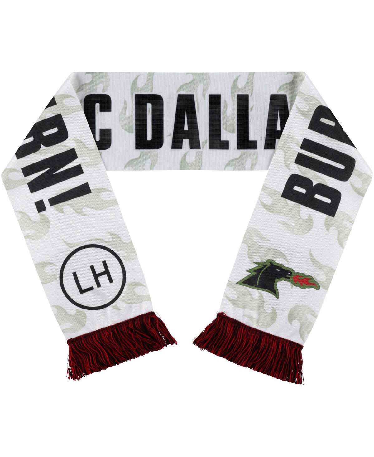 Shop Ruffneck Scarves Men's And Women's Fc Dallas Jersey Hook Reversible Scarf In White