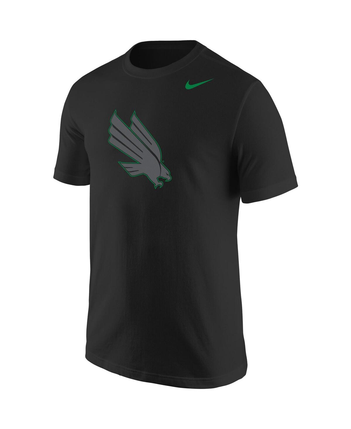 Shop Nike Men's  Black North Texas Mean Green Logo Color Pop T-shirt