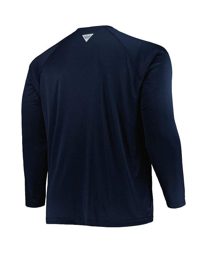 Columbia Men's Navy Dallas Cowboys Big and Tall PFG Terminal Tackle Logo  Raglan Omni-Wick Long Sleeve T-shirt - Macy's