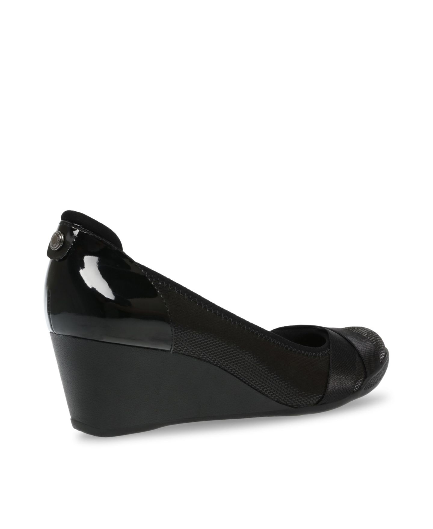 Женские туфли Anne Klein Timeout Wedge Pumps, цвет: Чёрный — фото 7