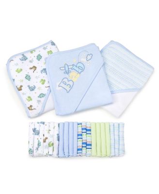 Photo 1 of Baby Bath Hooded Towels and Washcloths Assortment, 23 Piece Gift Set