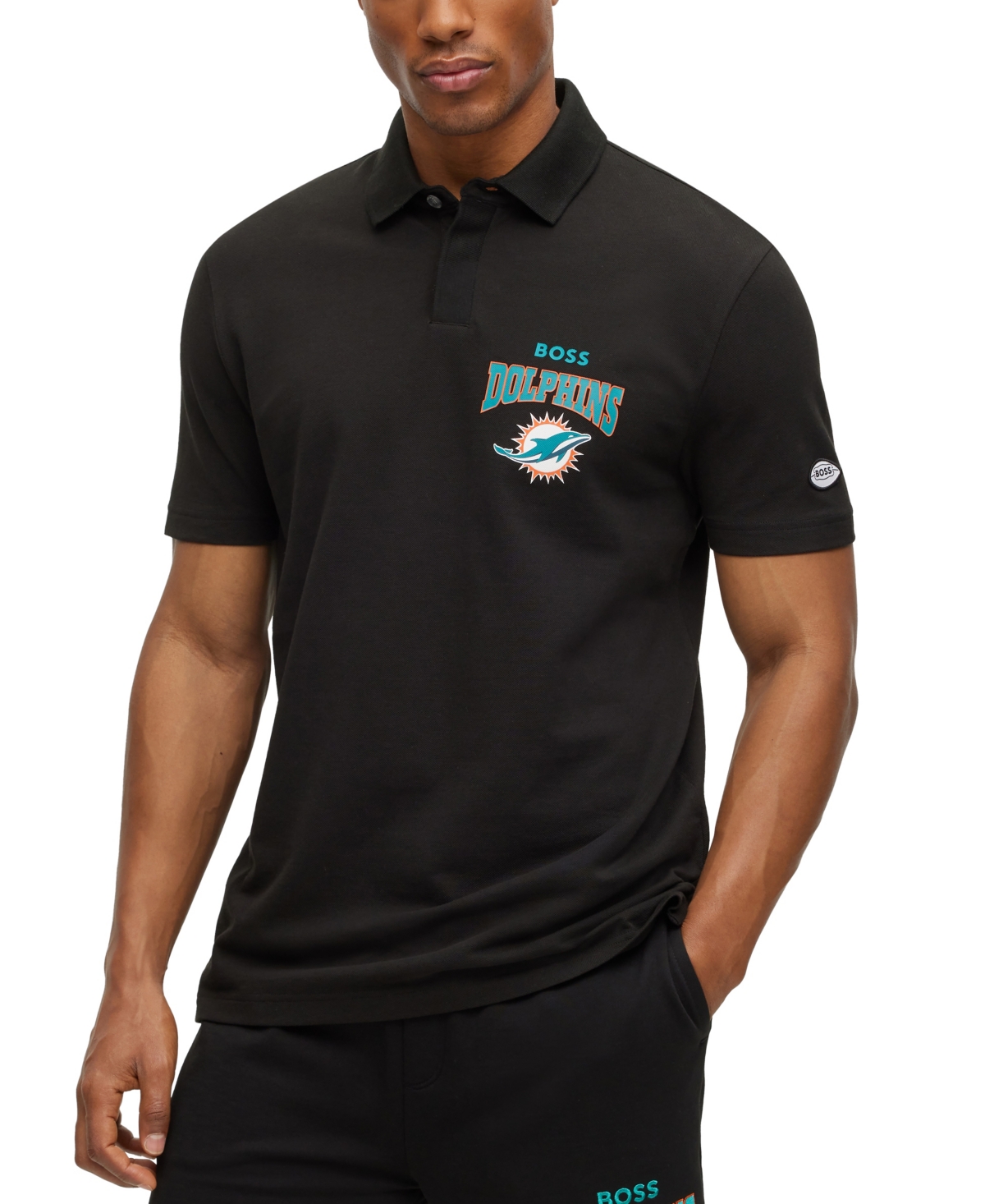 Boss by Hugo Boss Boss by Hugo Boss x NFL Men's Polo Shirt Collection Los Angeles Rams - Black