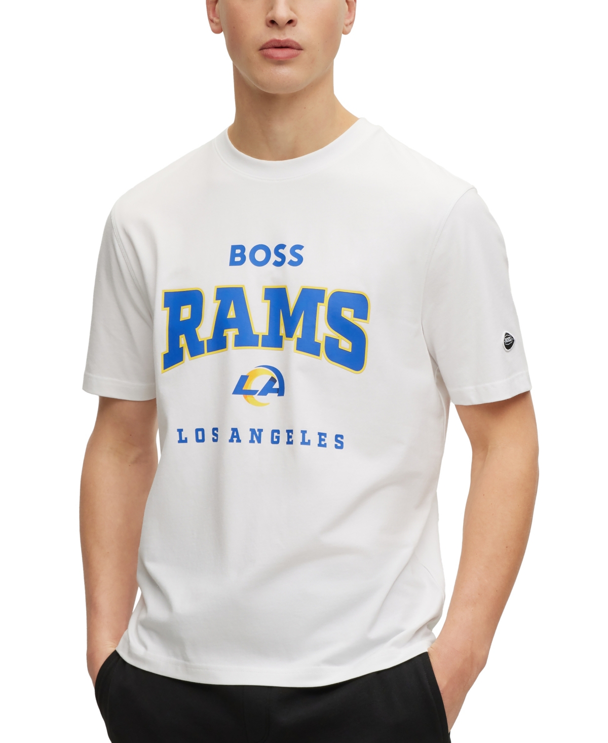 HUGO BOSS BOSS BY HUGO BOSS BOSS BY HUGO BOSS X NFL MEN'S LOS ANGELES RAMS T-SHIRT