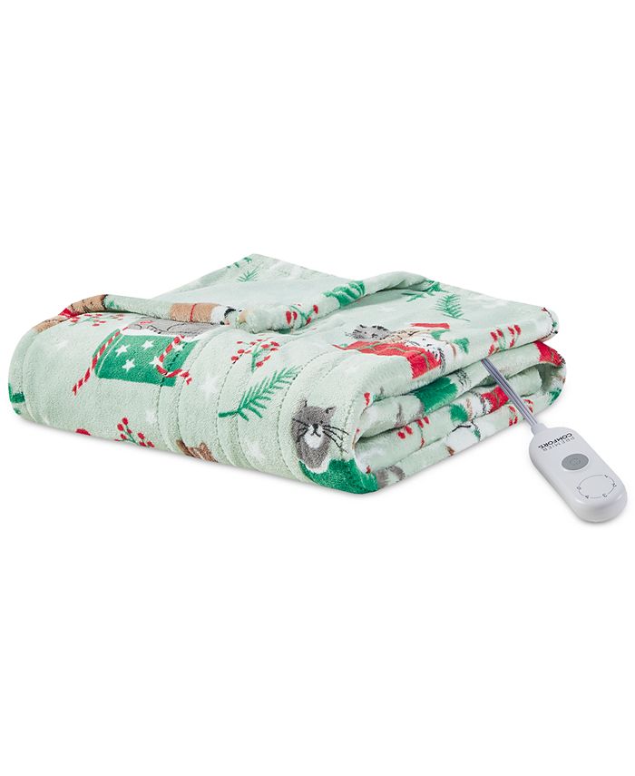 Premier Comfort Novelty Printed Electric Plush Throw, 50" x 60