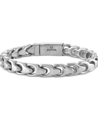 Bulova - Men's Link Bracelet in Stainless Steel