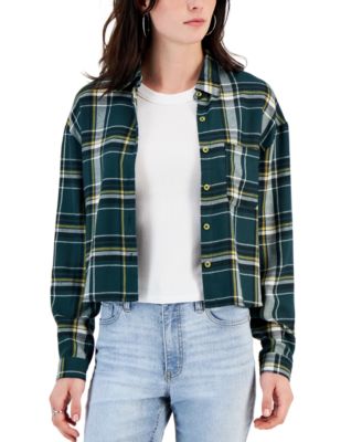Self Esteem - Juniors' Plaid Flannel Shirt
