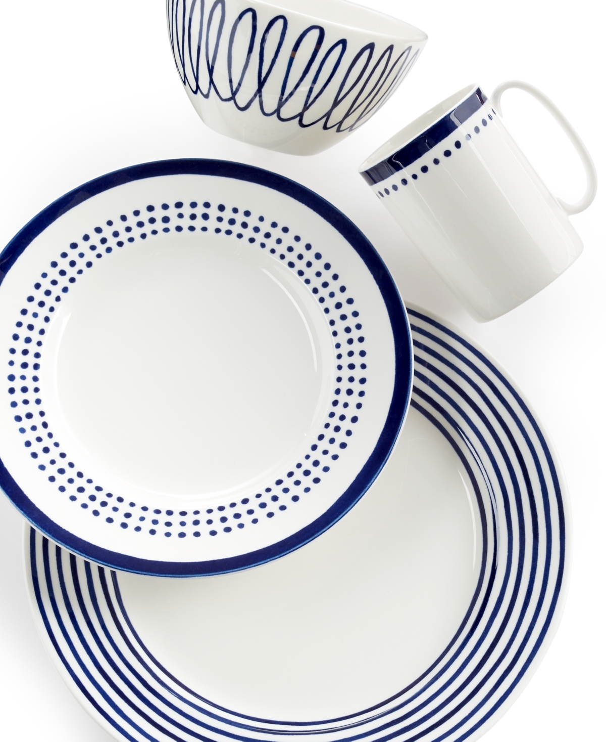 kate spade new york Charlotte Street East 4 Piece Place Setting & Reviews -  Dinnerware - Dining - Macy's