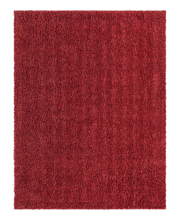 Bayshore Home Canton Shag Solid 8' x 10' Area Rug Macy's
