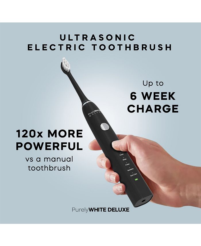 PurelyWHITE DELUXE Ultra Series Rechargeable Electric Toothbrush - Black - ONE SIZE