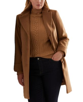 Lauren Ralph Lauren - Plus Size Notched-Collar Walker Coat