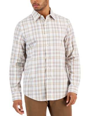 Club Room - Men's Oscar Plaid Shirt, Created for Macy's