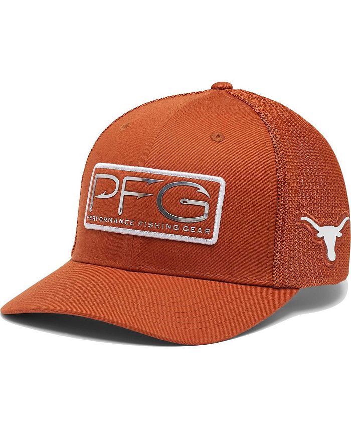 Columbia Men's Texas Orange Texas Longhorns PFG Hooks Flex Hat - Macy's