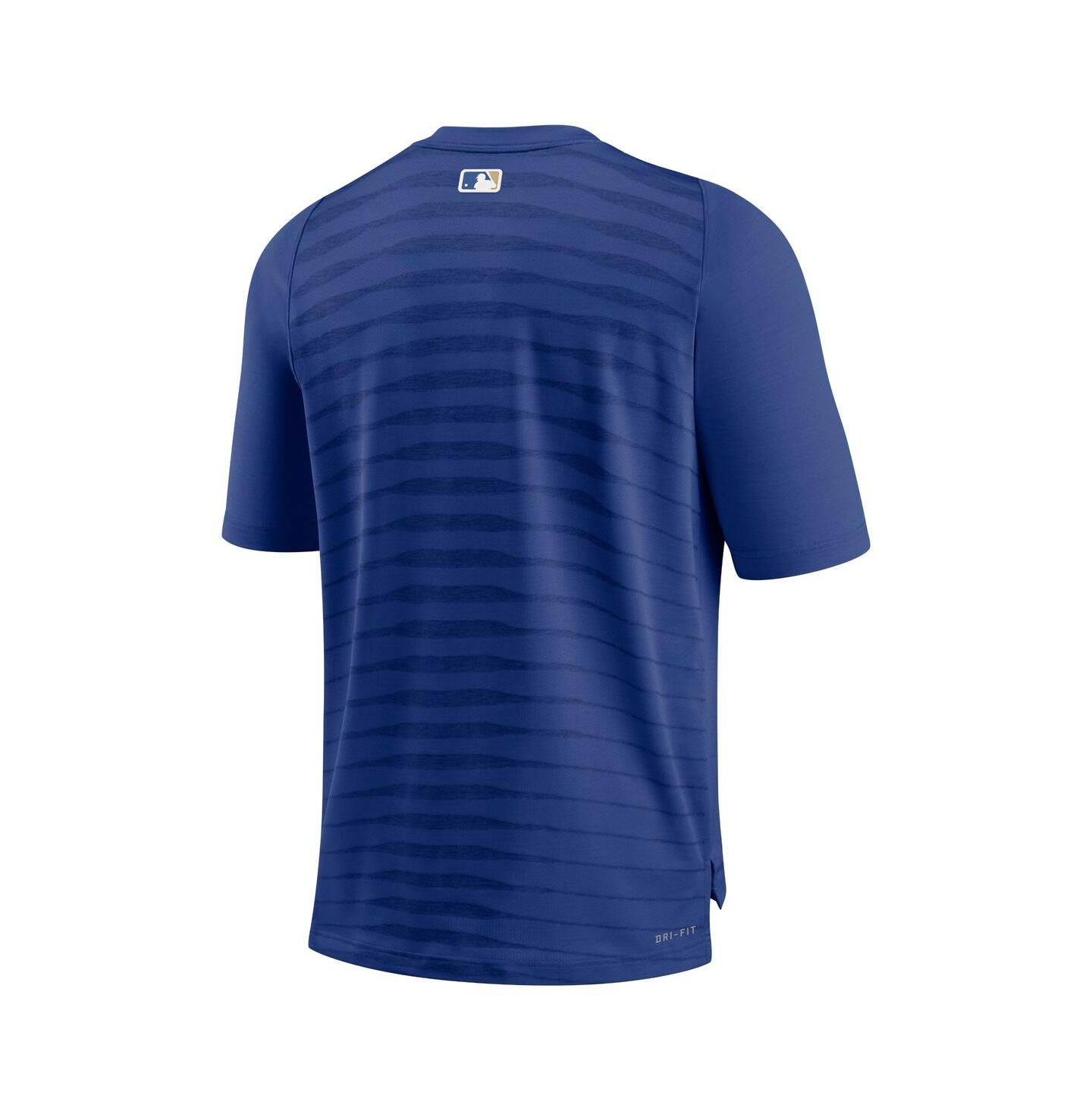 Мужская футболка Nike Royal Kansas City Royals Authentic Collection Pregame Raglan Performance V-Neck — фото 4