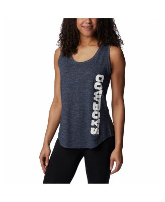 Women's Navy Dallas Cowboys Cades Cape Omni-Wick Tri-Blend Tank Top