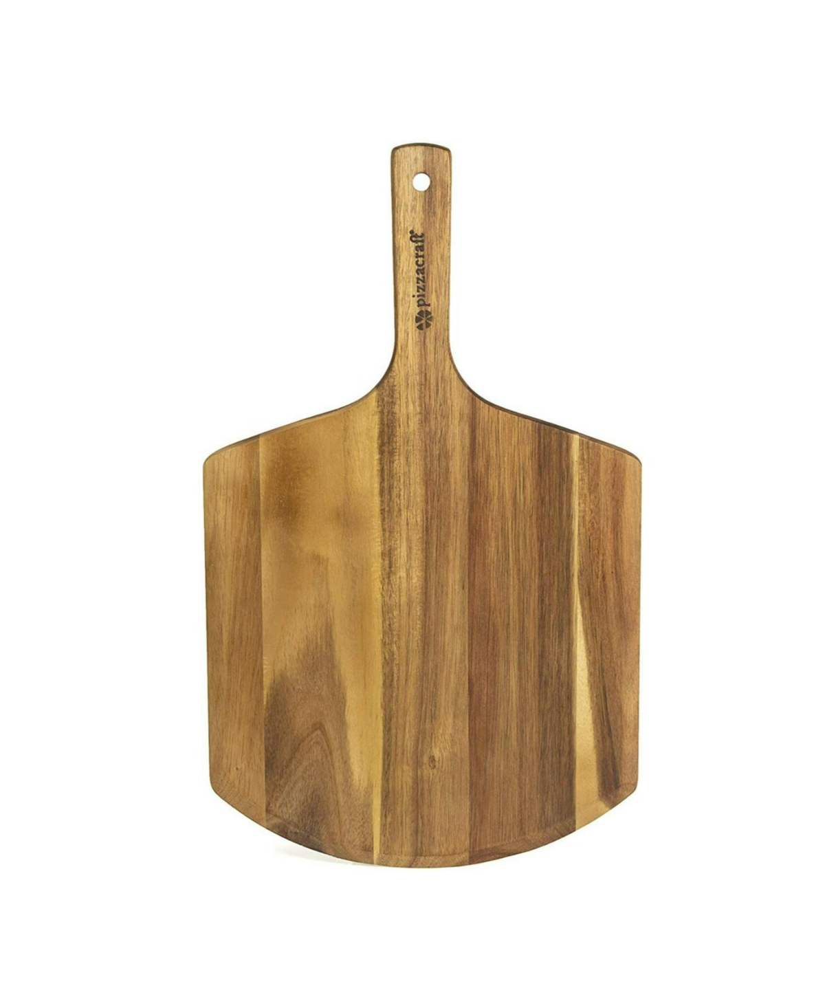 PIZZACRAFT ACACIA PURPOSE WOOD PIZZA PEEL AND CHARCUTERIE BOARD (RICH WALNUT)