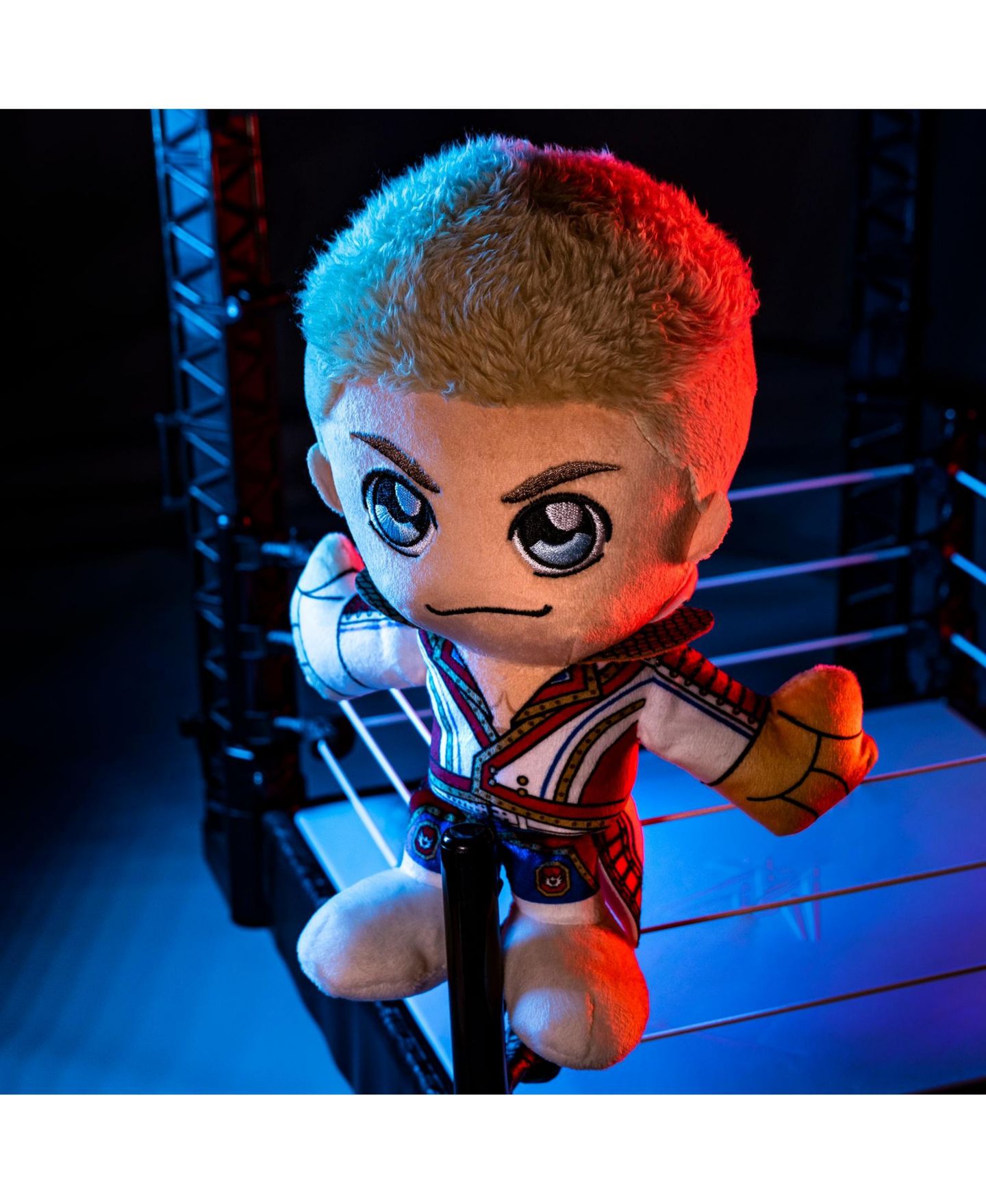 Детская мягкая игрушка Bleacher Creatures Cody Rhodes 8" Kuricha Sitting Plush, цвет: Разноцветный — фото 7