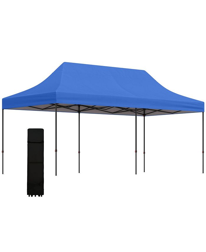 Outsunny 10' x 20' Pop Up Canopy Tent with 3Level Adjustable Height