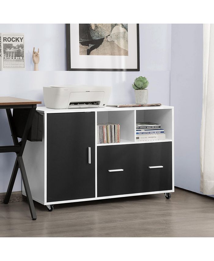 Costway Lateral File Mobile Storage Shelves Printer Stand Macy's