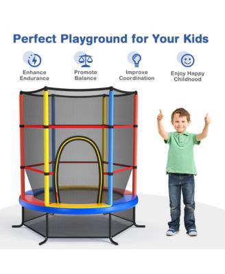 55'' Kids Trampoline Bouncing Jumping Mat Recreational Trampoline