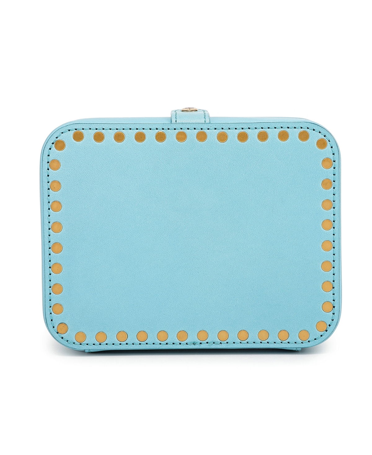 Old Trend Leather Jewelry Storage Box In Turquoise