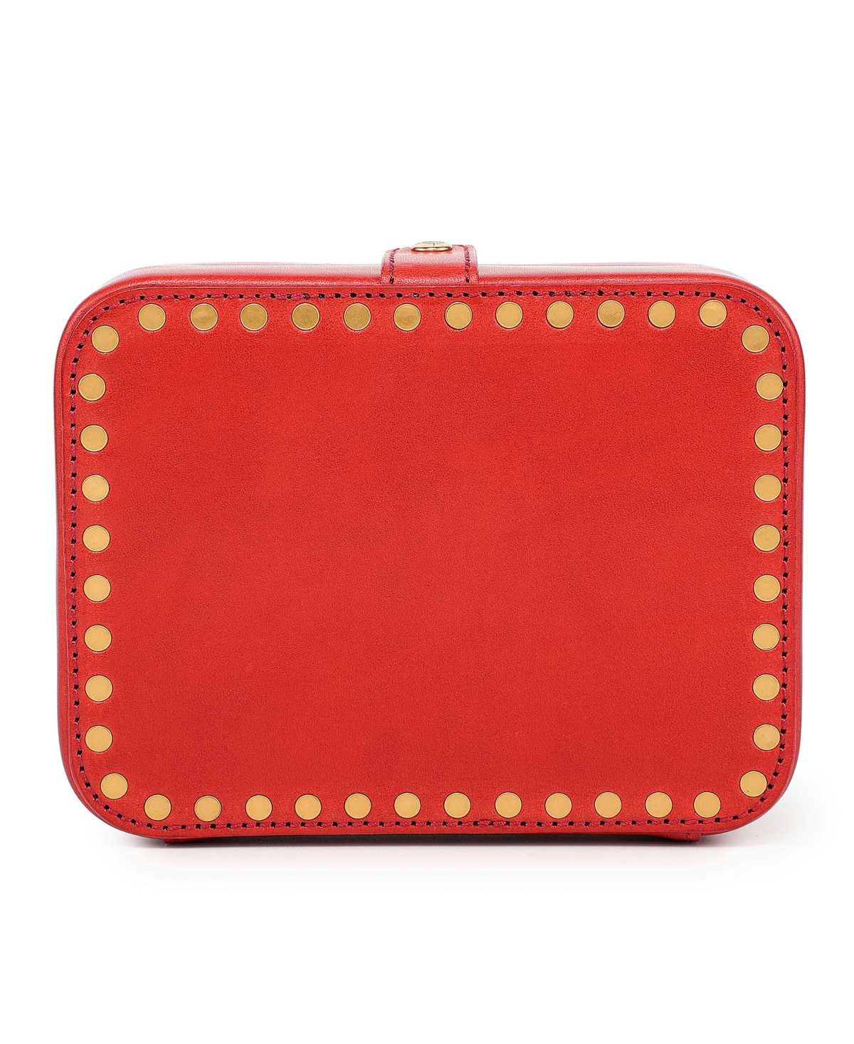 Old Trend Leather Jewelry Storage Box In Red