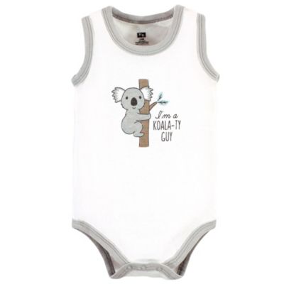 Baby Boys Cotton Tank-Style Bodysuits
