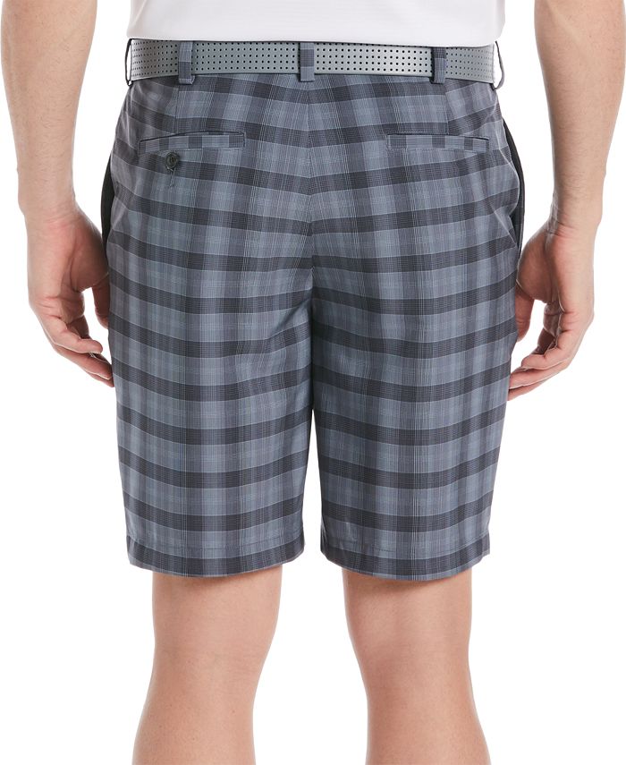 Pga Tour Mens Plaid Print Golf Shorts Gray Size 32 main image 1