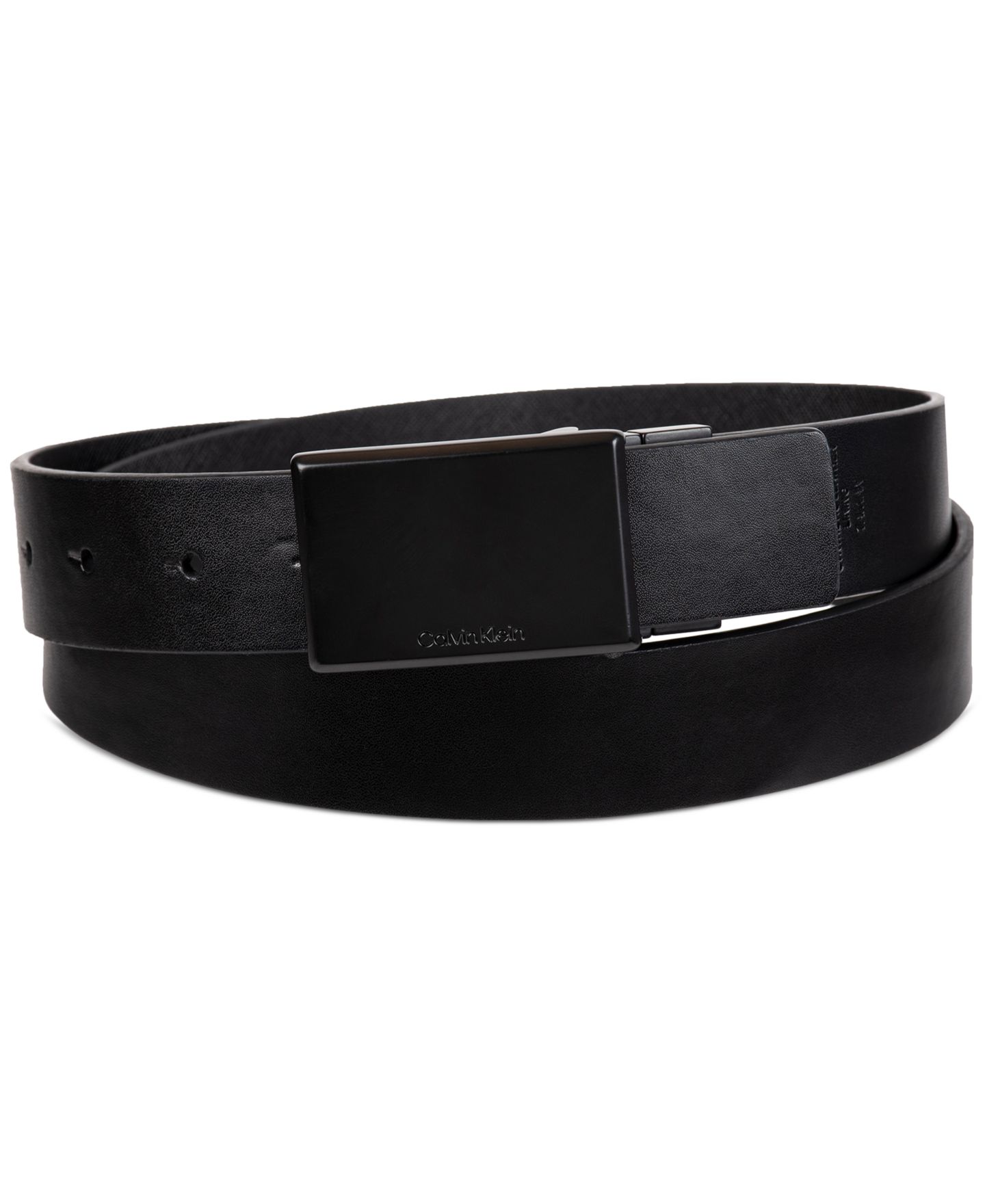 Мужской ремень Calvin Klein Reversible Belt, цвет: Чёрный — фото 1