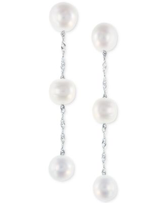 EFFY Collection - Cultured Freshwater Pearl Triple Drop Earrings in 14k Gold (5mm)