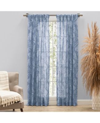 Wild Meadows Pinch Pleat w/Back Tabs Curtain Pair 150"W x 84"L