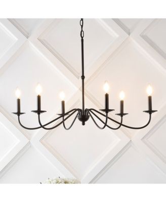 Wicklow 34.75" 6-Light Bohemian Farmhouse Iron LED Chandelier