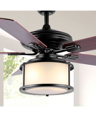 Brantley 52" 2-Light Bohemian Farmhouse Iron LED CEILING FAN