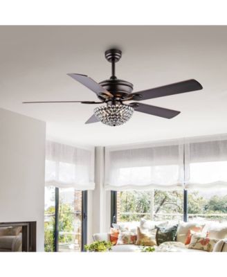 Cammy 52" 3-Light Traditional Transitional Iron LED CEILING FAN