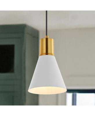 Apollo 6" 1-Light Mid-Century Modern Iron LED Pendant