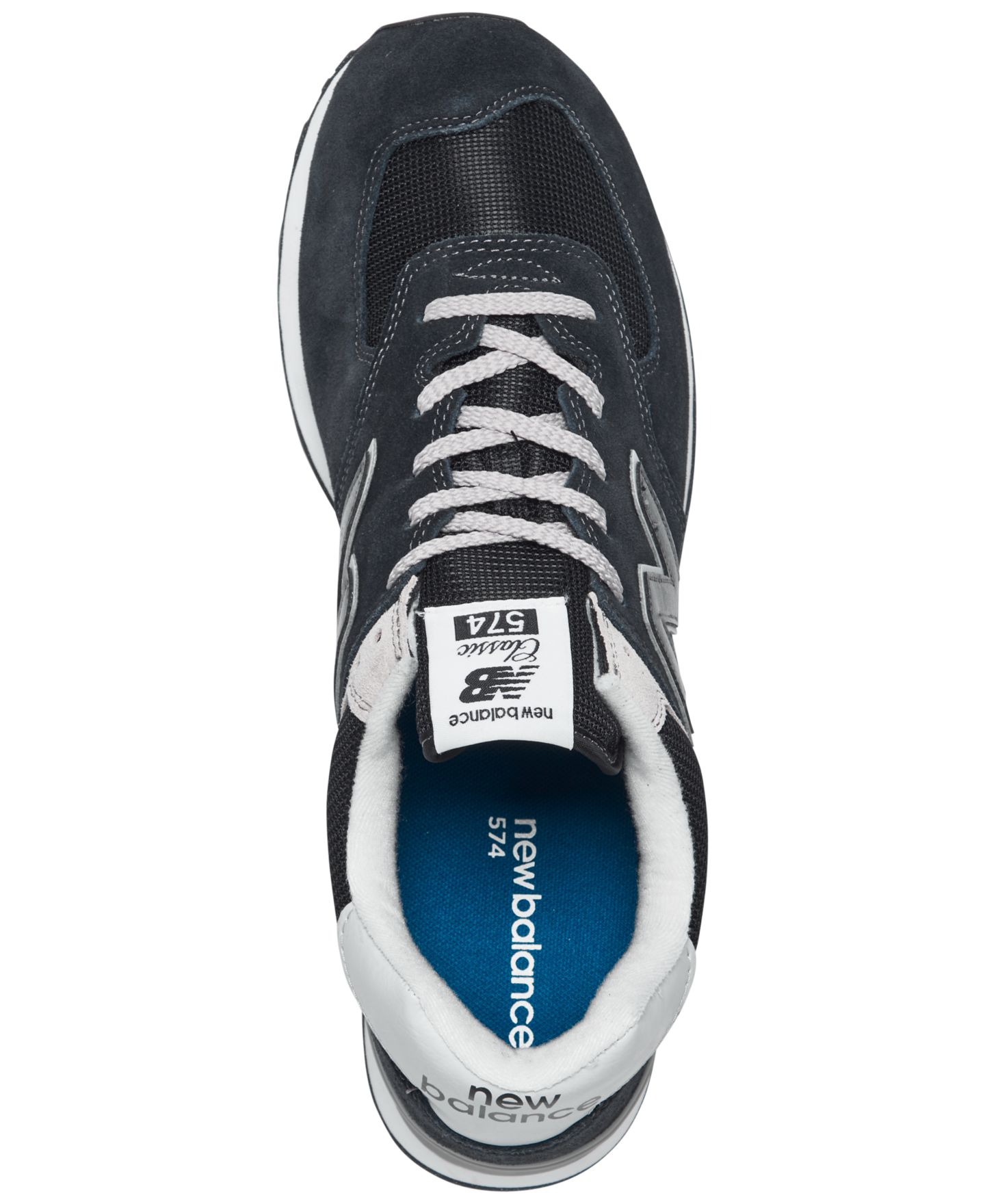 Мужские кроссовки New Balance 574 Casual, цвет: Чёрный / Белый — фото 5
