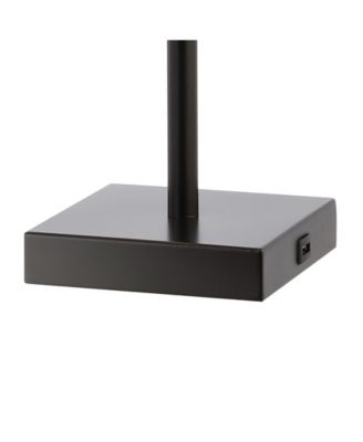 Austin 25.5" 2-Light Farmhouse Industrial Iron LED Table Lamp with USB Charging Port and Adjustable Reading Light, Set of 2