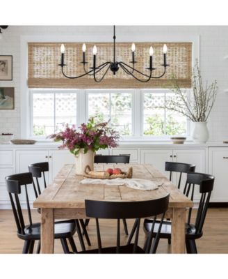 Wicklow 34.75" 6-Light Bohemian Farmhouse Iron LED Chandelier