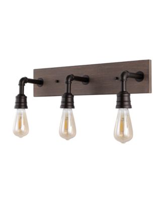 Corbett 22.13" 3-Light Rustic Farmhouse Iron LED Vanity