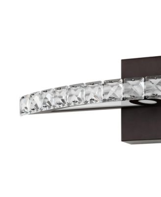 Alyson 18" 1-Light Bohemian Industrial Iron, Acrylic Integrated LED Vanity Light
