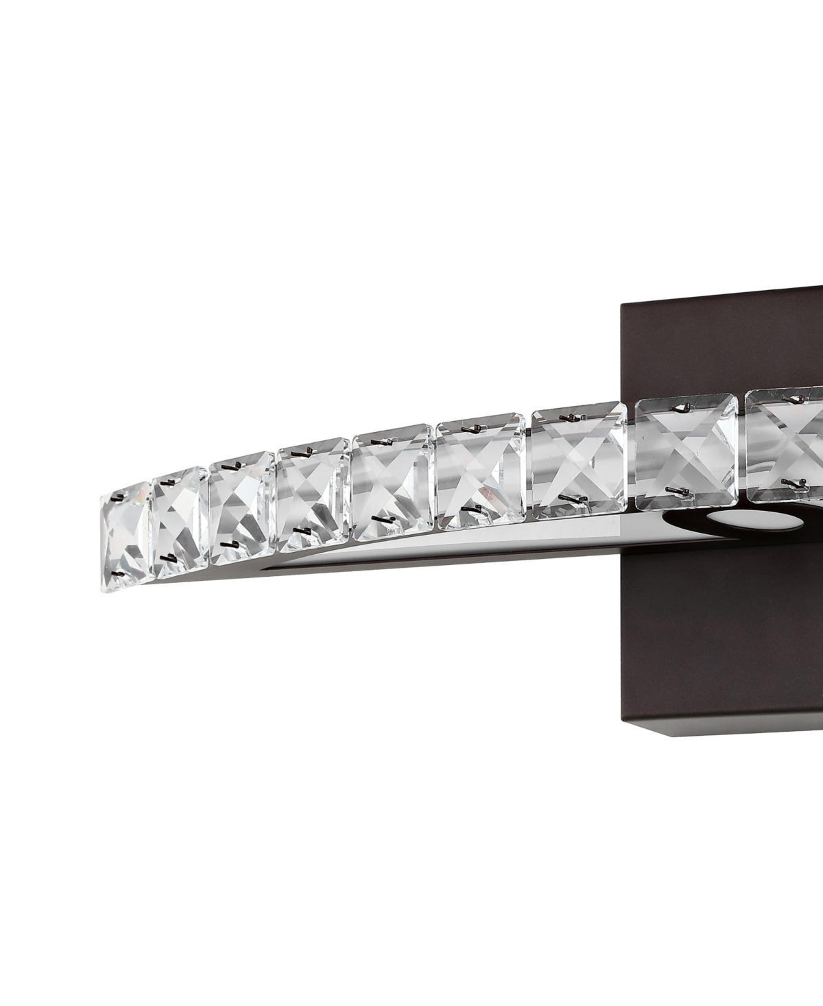 Alyson 1-Light Bohemian Industrial Iron, Acrylic Integrated Led Vanity Light - Clear