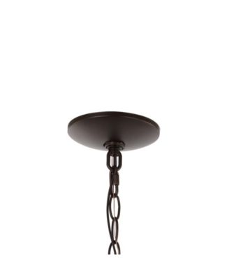 Manteo 8.25" 1-Light Farmhouse Industrial Iron, Glass Outdoor LED Pendant