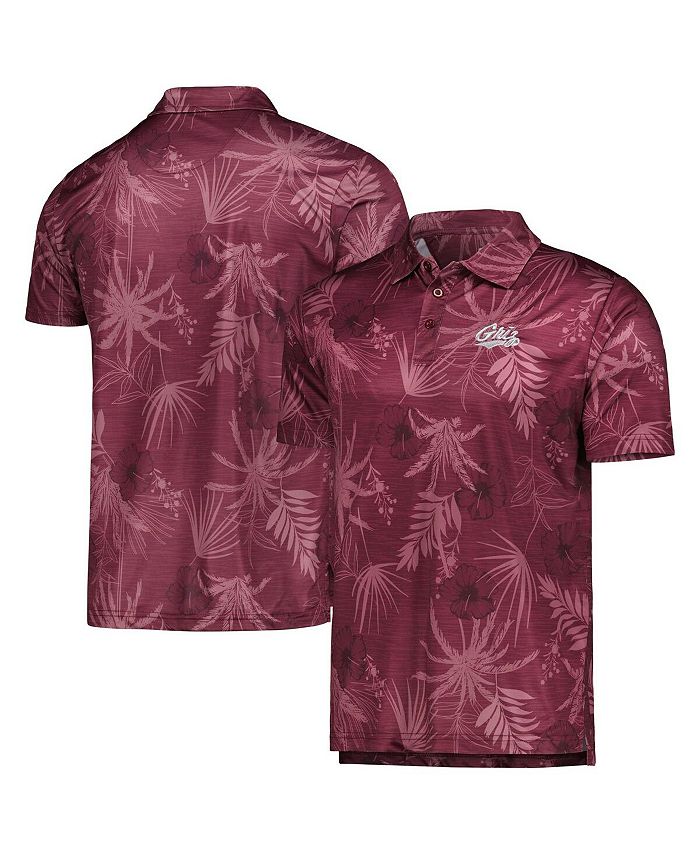 Colosseum Men's Maroon Montana Grizzlies Palms Team Polo Shirt - Macy's
