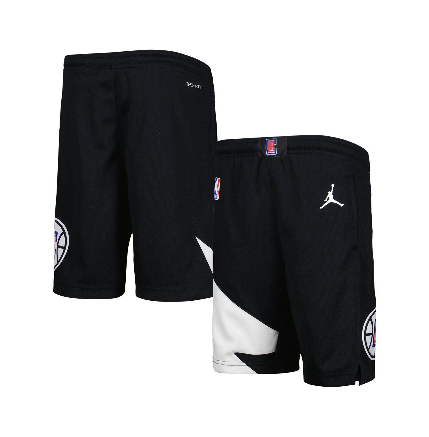 Детские шорты Jordan Black LA Clippers Statement Edition Swingman Performance — фото 1