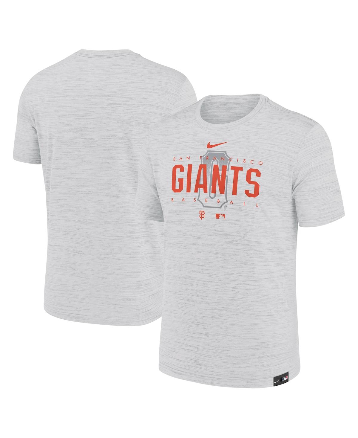 Shop Nike Men's  Gray San Francisco Giants City Connect Velocity Practice Performance T-shirt